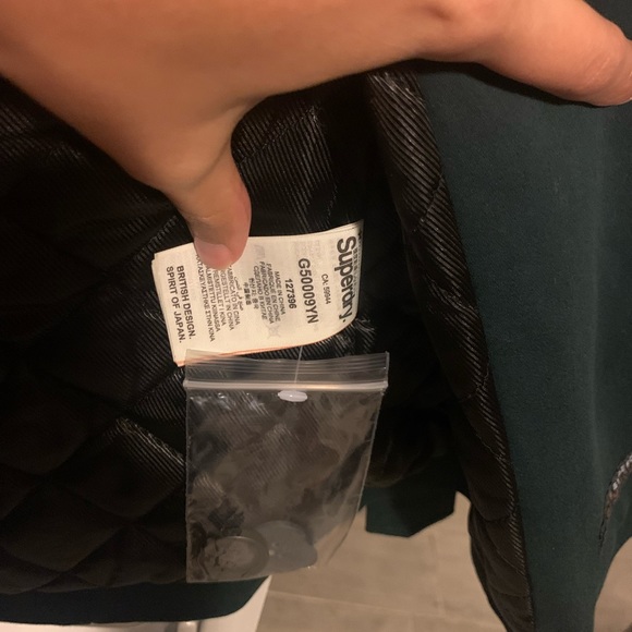 BNWT Superdry Winter Belle Trench XS Dark Green - Picture 9 of 10